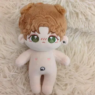 브라운색 머리카락 옷 갈아입기 봉제 인형 약 20cm