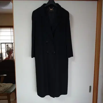 Leilian 블랙 더블 브레스트 롱 코트 used 제품