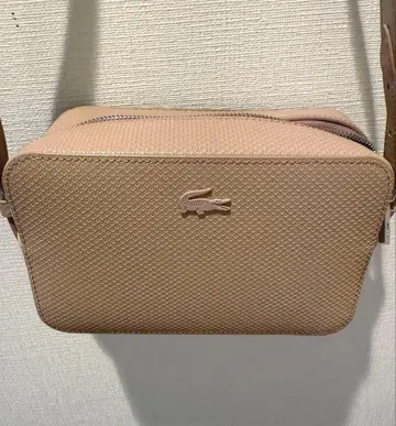 새상품급 Lacoste 샹타코 클래식 스몰 숄더 베이지 백