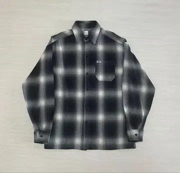 CalTop 옴브레 체크 셔츠 M 긴팔