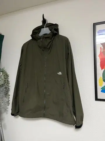 THE NORTH FACE XL 나일론 자켓 올리브