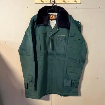 도카잔 다크 그린 자켓 방한 작업옷 LL 고급 쇼와 레트로