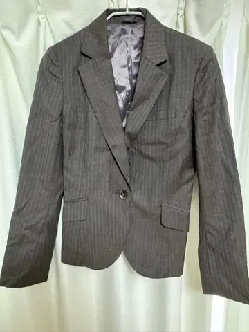 PSFA 다크 브라운 스트라이프 비즈니스 정장 상하의 세트