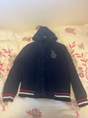 MLB LA 바시티 자켓 후드 부착 로스앤젤레스 다저스