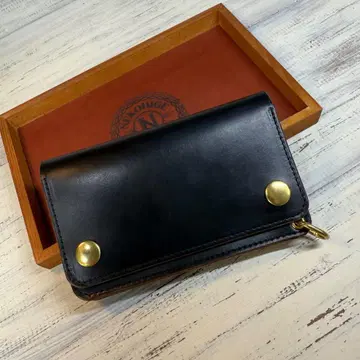 [ 트래커 월렛 미들 3층 ] 크롬엑셀 골드 universal