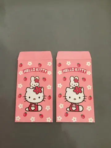 헬로키티 봉투 2장 세트 키티 키티 포치 봉투
