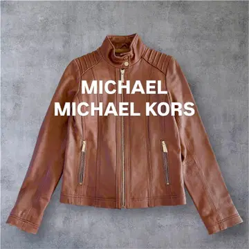 [ 새상품급 ] 마이클코어스 가죽 라이더 자켓 S