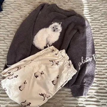 gelato pique 룸웨어 고양이 패턴