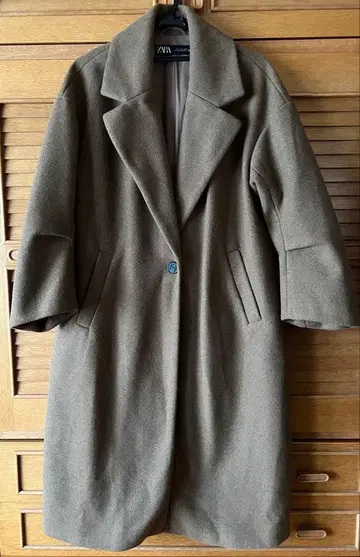 zara 롱 코트 브라운 S