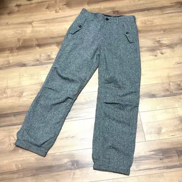 남성용 캐주얼 [ USED ] BEAMS 울 혼방 워크 팬츠 그레이