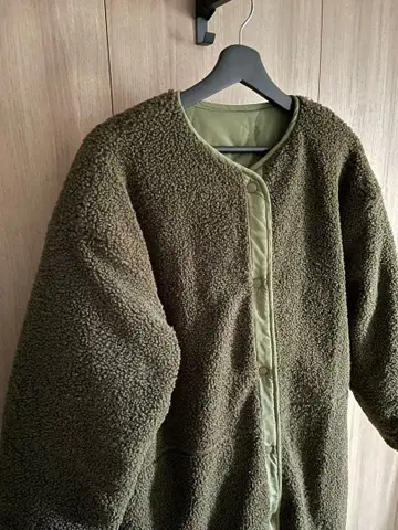 아메리칸 홀릭 리버서블 퀼팅 코트 아우터 롱