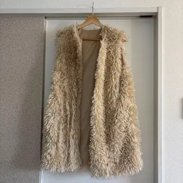 coca 코카 퍼 베스트 베이지