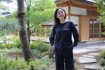 시마리 cccmalie 긴팔 시어 셔츠 네이비