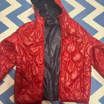 리버서블 나일론 자켓 빨간색 네이비