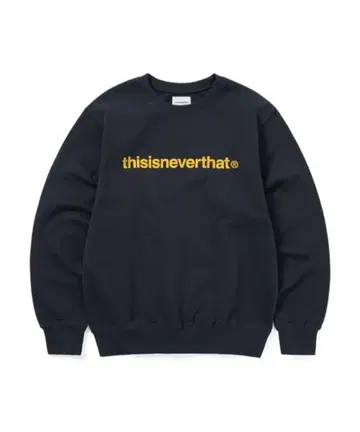 thisisneverthat 네이비 로고 맨투맨