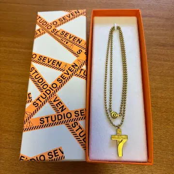 STUDIO SEVEN 7 Cross Gold Brass Necklace