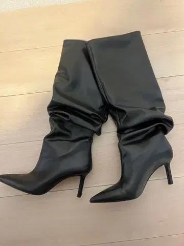 레어 ZARA 개더 롱 부츠 사이즈 36