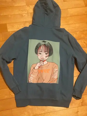 over Print 후드 부착 후드티