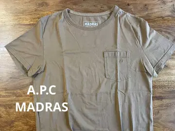 [ A.P.C MADRAS ] 브라운 티셔츠 M 사이즈