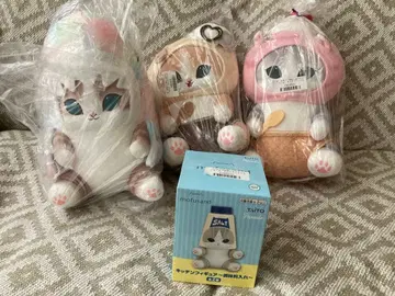 mofusand 아이스냥 BIG 봉제 인형 파스텔 상어냥 주방