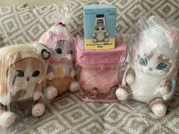 mofusand 아이스냥 BIG 봉제 인형 파스텔 상어냥 주방