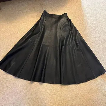 RHC 론 헤르만 에코 가죽 롱 플레어 스커트