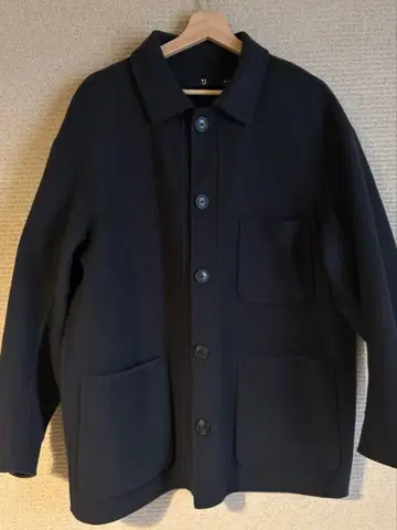 +J 유니클로 x 질 샌더 울 블렌드 오버 사이즈 셔츠 자켓 M