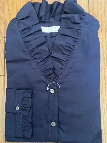 BARNEYS NEW YORK 긴팔 블라우스 네이비 바니스뉴욕