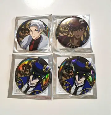 트위스테 애니메이션 캔뱃지 크루웰 크로우 리 사뮤엘 4개 세트 학원장