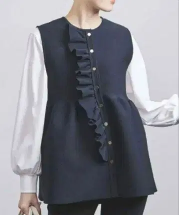 UNITED ARROWS 프릴 니트 베스트