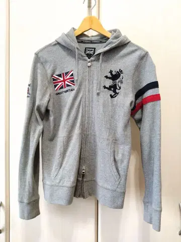 [ 새상품급 ] Admiral 그레이 후드 부착 후드티 160-170 M