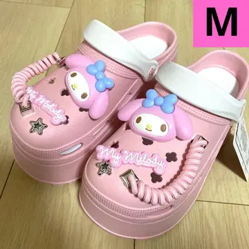 5 산리오 핑크 마이멜로 마이멜로디 통굽 클로그 샌들 M