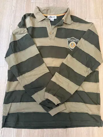 pelle pelle 스트라이프 긴팔 피케 셔츠 bboy