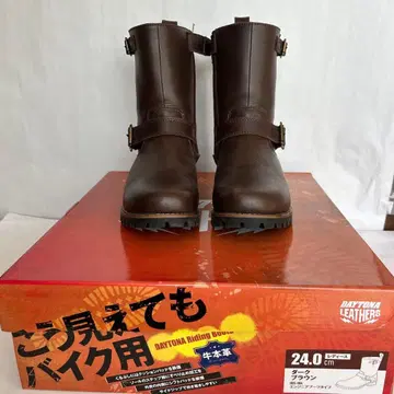 DAYTONA 바이크용 엔지니어 부츠 24.0 cm 브라운
