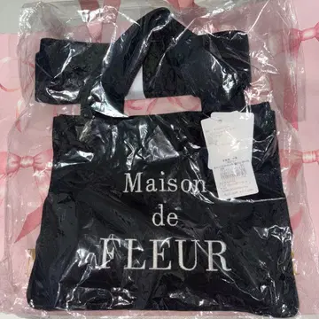 Maison de FLEUR 블랙 토트백