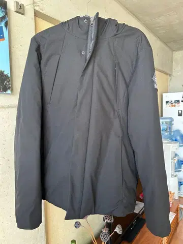 버킷리스트 후드 부착 다운 자켓 블랙 YouTuber