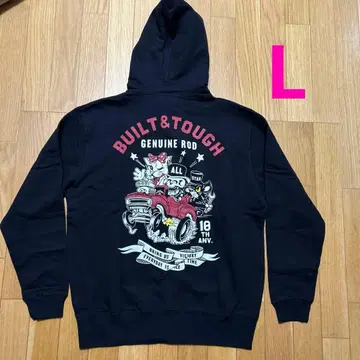 새상품 L 스컬웍스 후드티 지퍼 해골 고양이 울프