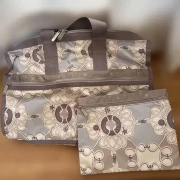 기하학 패턴 빅 보스턴 백