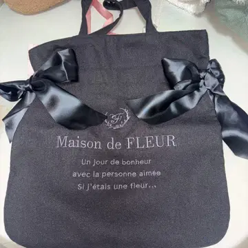 Maison de FLEUR 리본 포함 토트백
