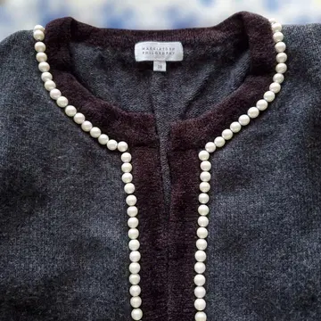 매킨토시 철학 펄 장식 울 혼방 자켓 38