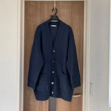 갤러리 바이 파인 울 V넥 롱 가디건