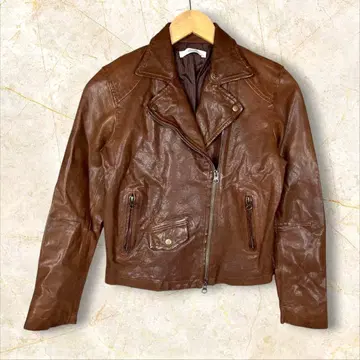 캔델라 candela 가죽 라이더 자켓 양가죽 36