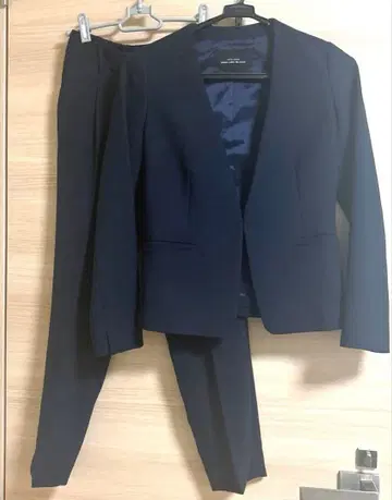 UNITED ARROWS 노카라 자켓 플라스테 팬츠 2점 set