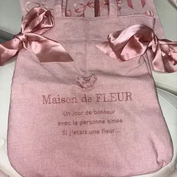Maison de FLEUR 핑크 토트백
