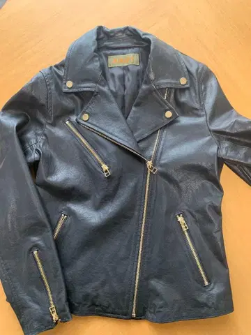 RISLEY 블랙 라이더 자켓 램 가죽 블랙