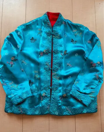 빈티지 차이나 자켓 리버서블