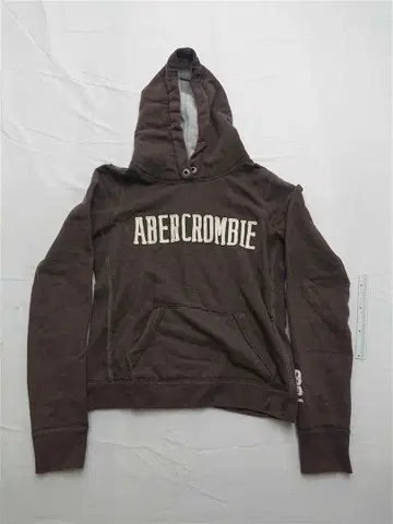아베크롬비앤피치 아바클로 로고 브라운 후드 부착 후드티
