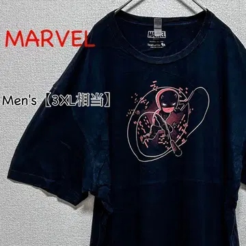 HA90 [ US 수입 ] 마블 반팔 티셔츠 [ 3XL 상당 ] 블랙