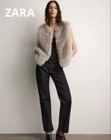 ZARA 인조 모피 베스트 완판템