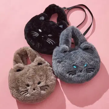 SALON de RUBAN 살롱 드 루방 퍼 백 고양이